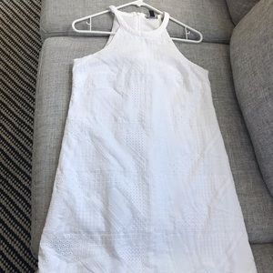 Ann Taylor White Eyelet Dress size 4